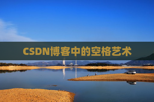 CSDN博客中的空格艺术